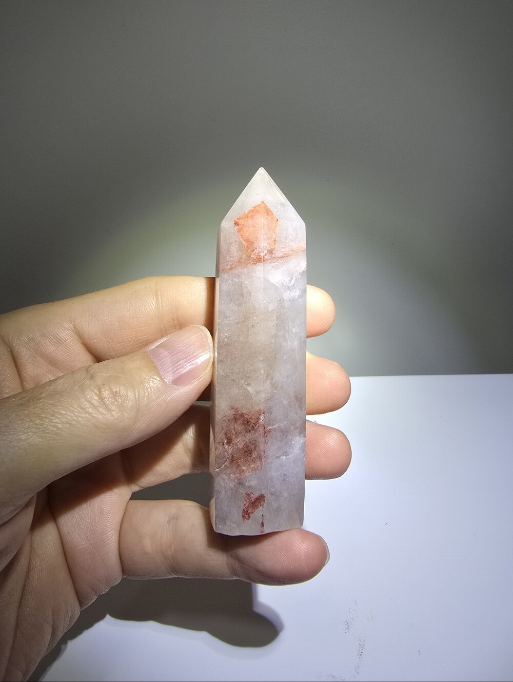 Fire Quartz Crystal Tower #C